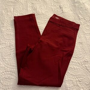 Burgundy Old Navy Pixie Skinny Ankle Pants